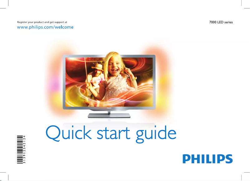 Page 1 of the manual Quick Start Guide Philips 47PFL7456H