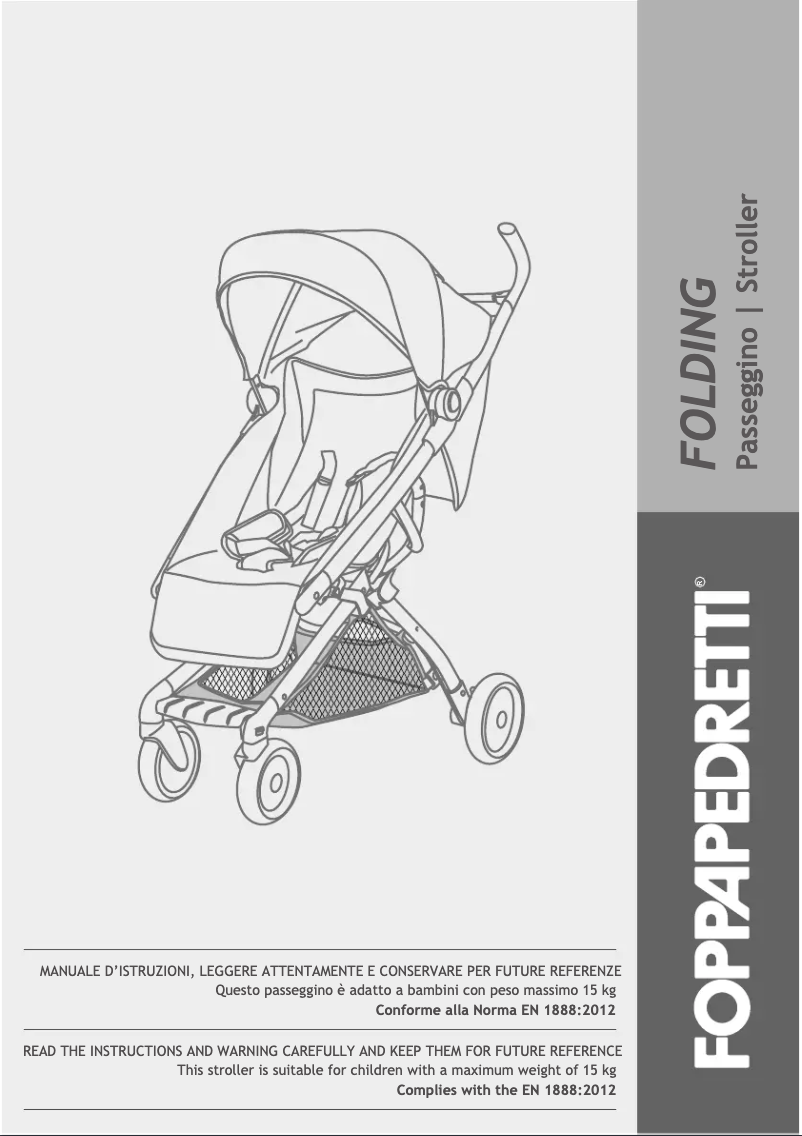 Page 1 de la notice Manuel utilisateur Foppapedretti Folding