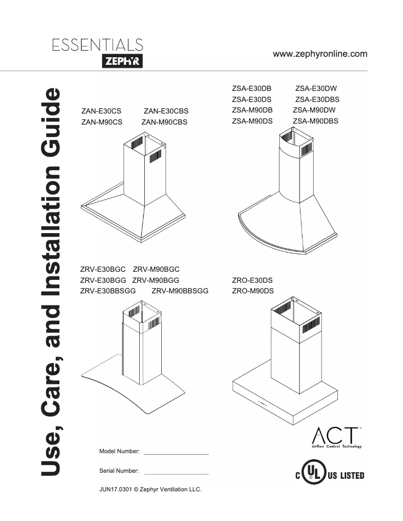 Page n°1 - Manuel utilisateur Zephyr ZANE24CS