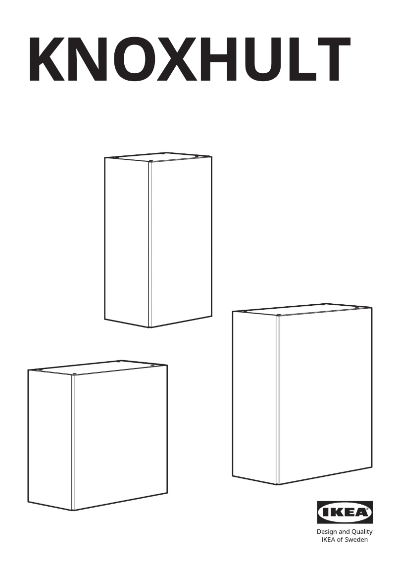 Imagen de la primera página del manual del dispositivo KNOXHULT 604.963.09