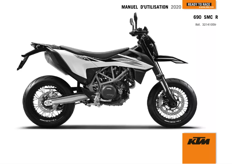 Page 1 de la notice Manuel utilisateur KTM 690 SMC R (2020)