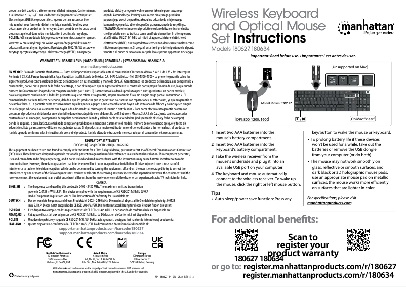 Image de la première page du manuel de l'appareil 180627