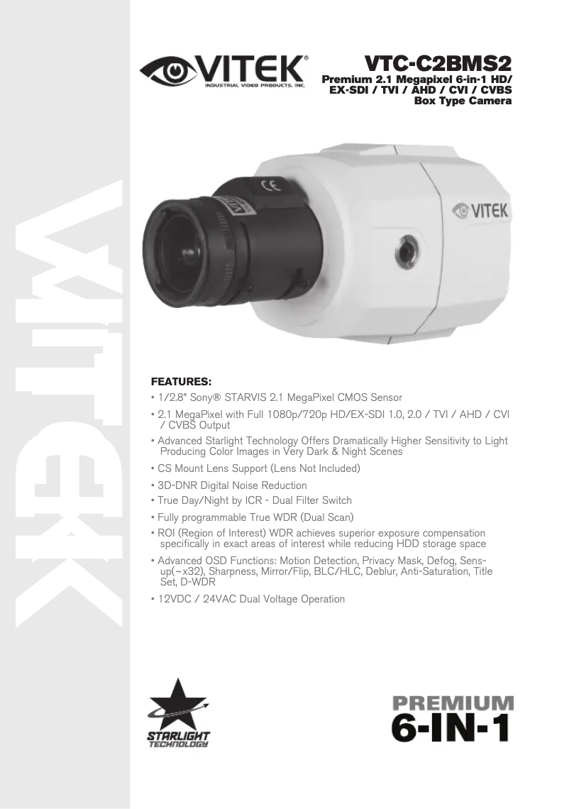 Image de la première page du manuel de l'appareil VTC-C2BMS2