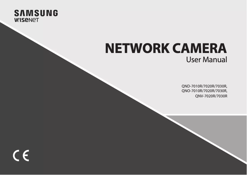 Page n°1 - Manuel utilisateur Wisenet QNV-7030R