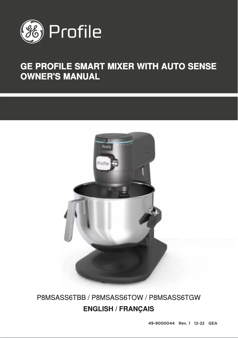 Image de la première page du manuel de l'appareil Profile P8MSASS6TGW