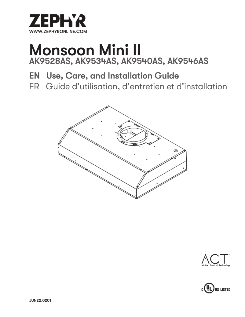 Image de la première page du manuel de l'appareil Monsoon Mini II AK9546AS