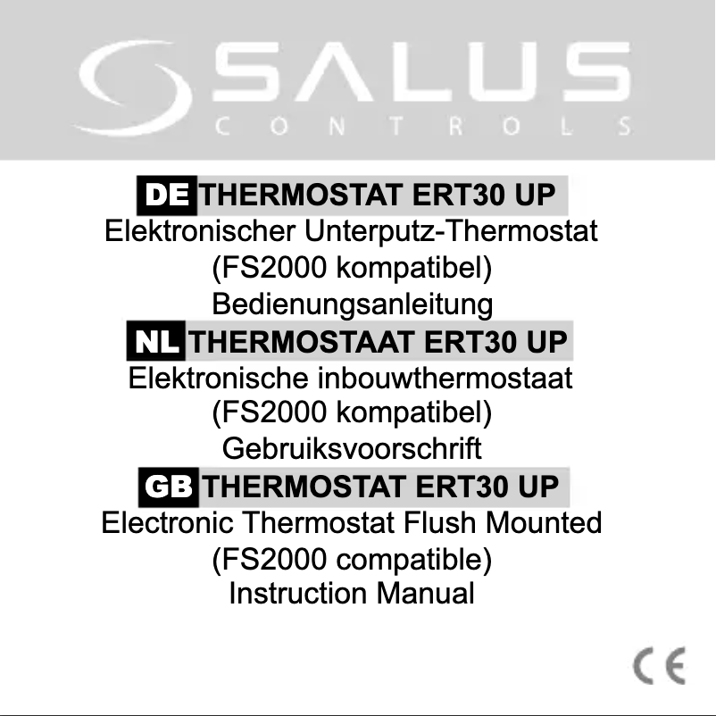 Página 1 del manual Manual de usuario Salus ERT30UP