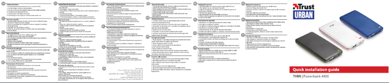Page 1 de la notice Manuel utilisateur Trust Powerbank 4000T