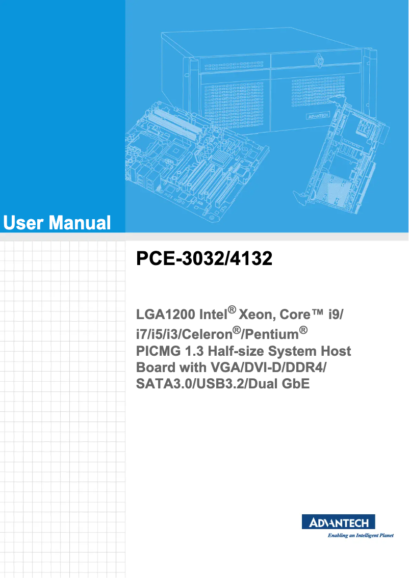 Page n°1 - Manuel utilisateur Advantech PCE-4132G2-00A1