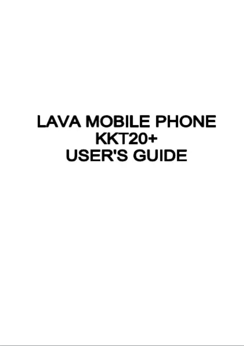Page n°1 - Manuel utilisateur Lava KKT 20+