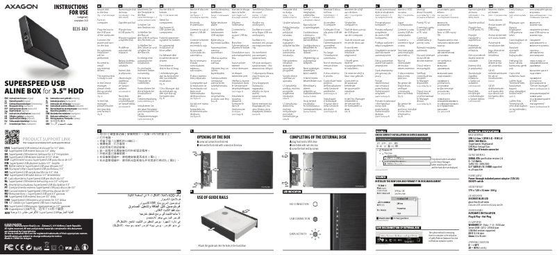 Imagen de la primera página del manual del dispositivo EE35-XA3