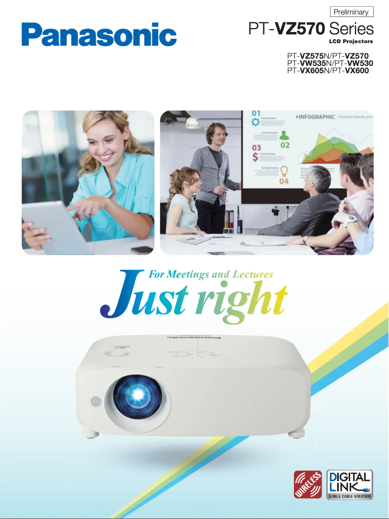 Image de la première page du manuel de l'appareil PT-VW530U