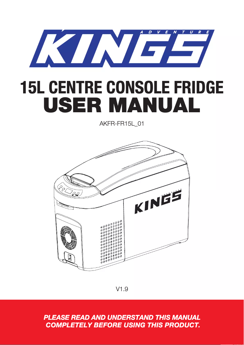 Image de la première page du manuel de l'appareil AKFR-FR15L_01