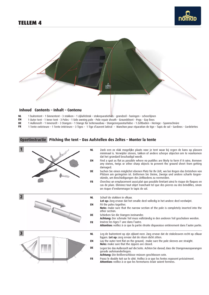 Image de la première page du manuel de l'appareil Tellem 4