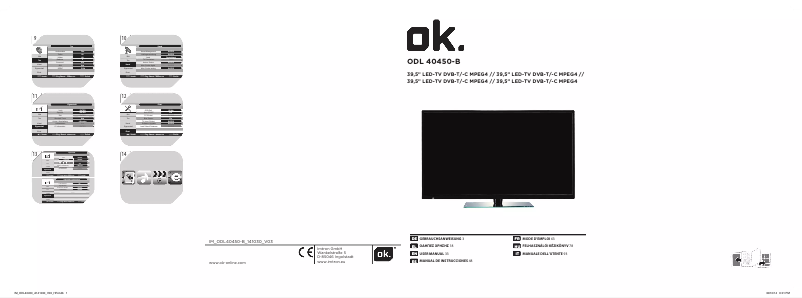 Image de la première page du manuel de l'appareil ODL 40450-B