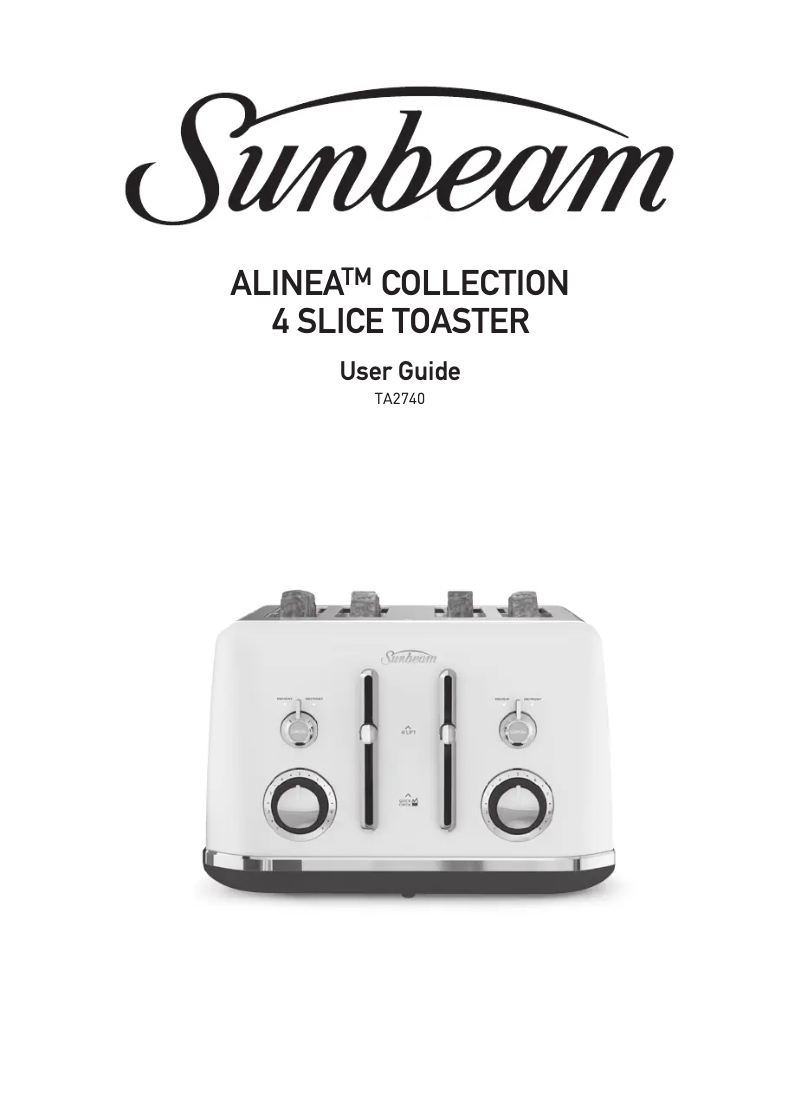 Image de la première page du manuel de l'appareil Alinea TA2740K