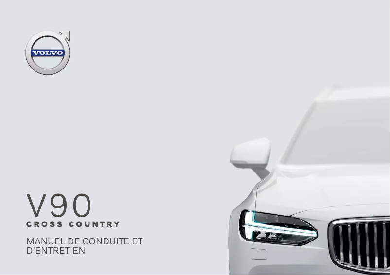 Page 1 de la notice Manuel utilisateur Volvo V90 Cross Country (2020)