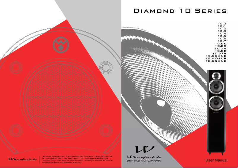Page 1 de la notice Manuel utilisateur Wharfedale Diamond 10