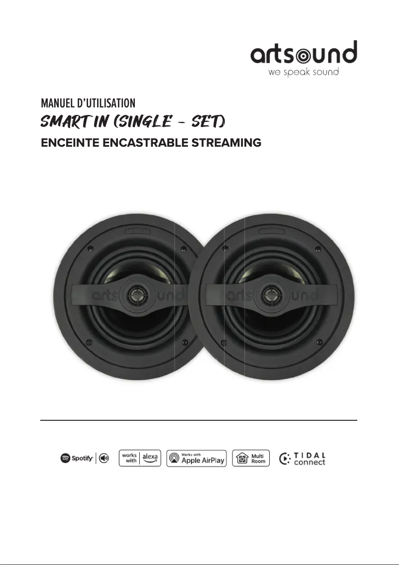 Page 1 de la notice Manuel utilisateur Artsound SMART IN