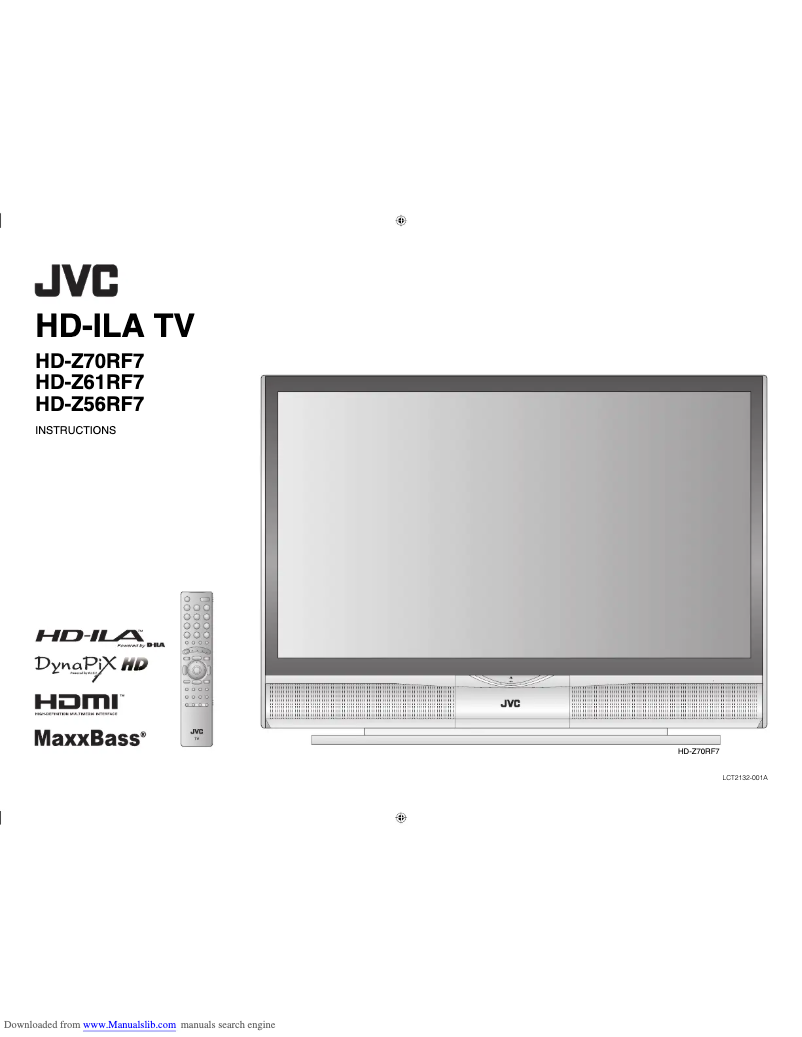 Page n°1 - Manuel utilisateur JVC HD-Z56RF7