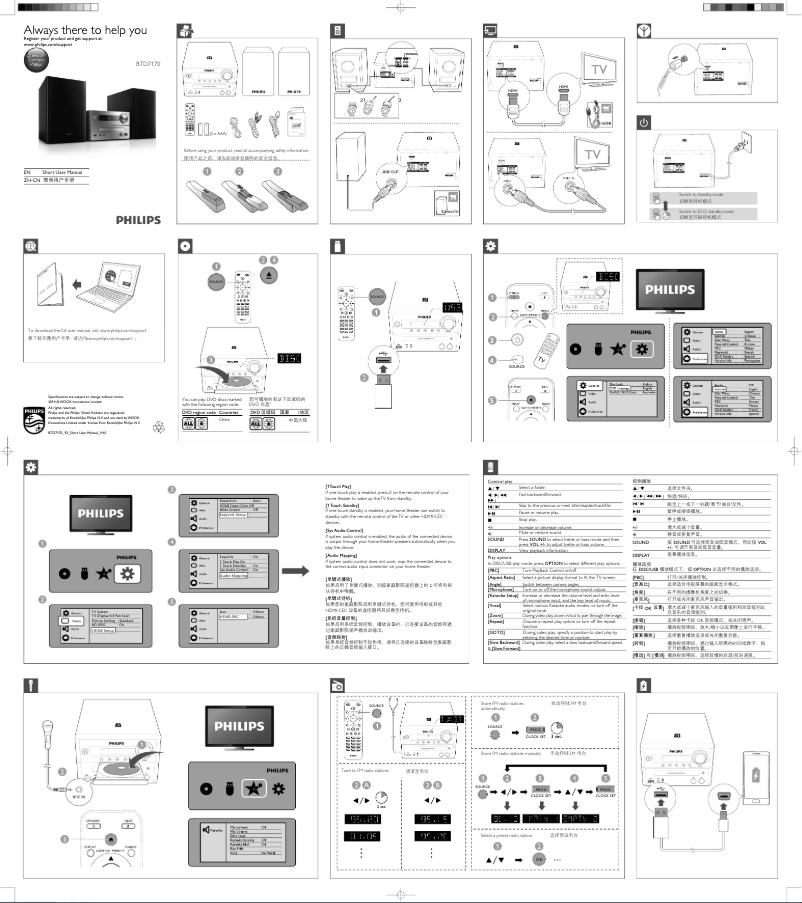 Image de la première page du manuel de l'appareil BTD7170
