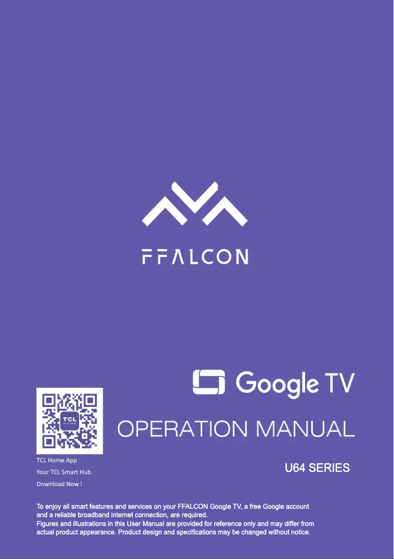 Page 1 de la notice Manuel utilisateur FFalcon FF65U64