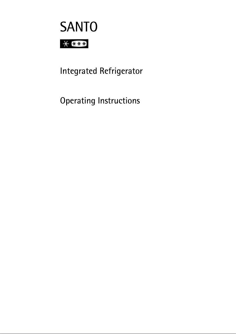 Page 1 de la notice Manuel utilisateur AEG Santo 1644-6i