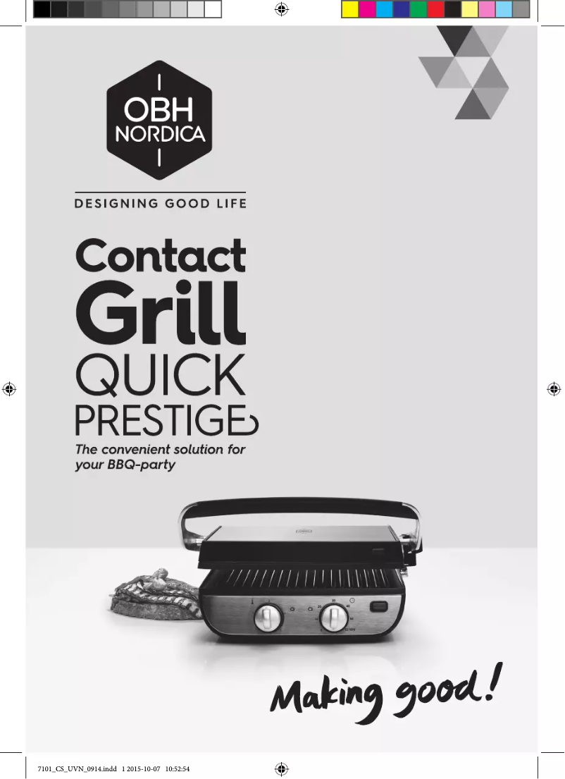 Page 1 de la notice Manuel utilisateur OBH Nordica Quick Prestige