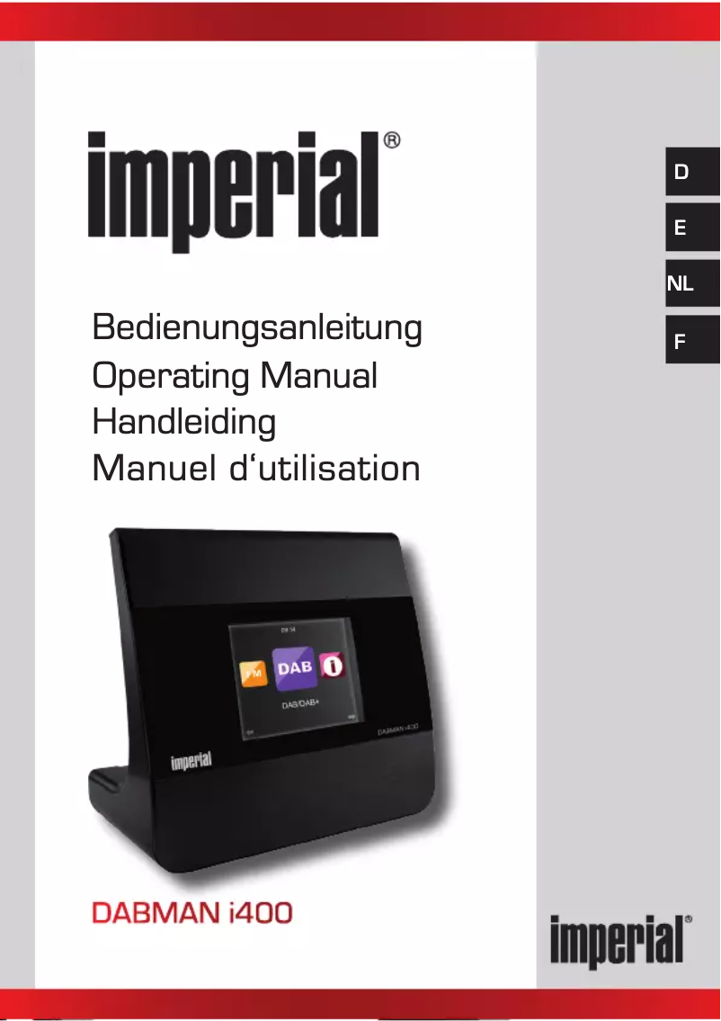 Página 1 del manual Manual de usuario Imperial Dabman i400