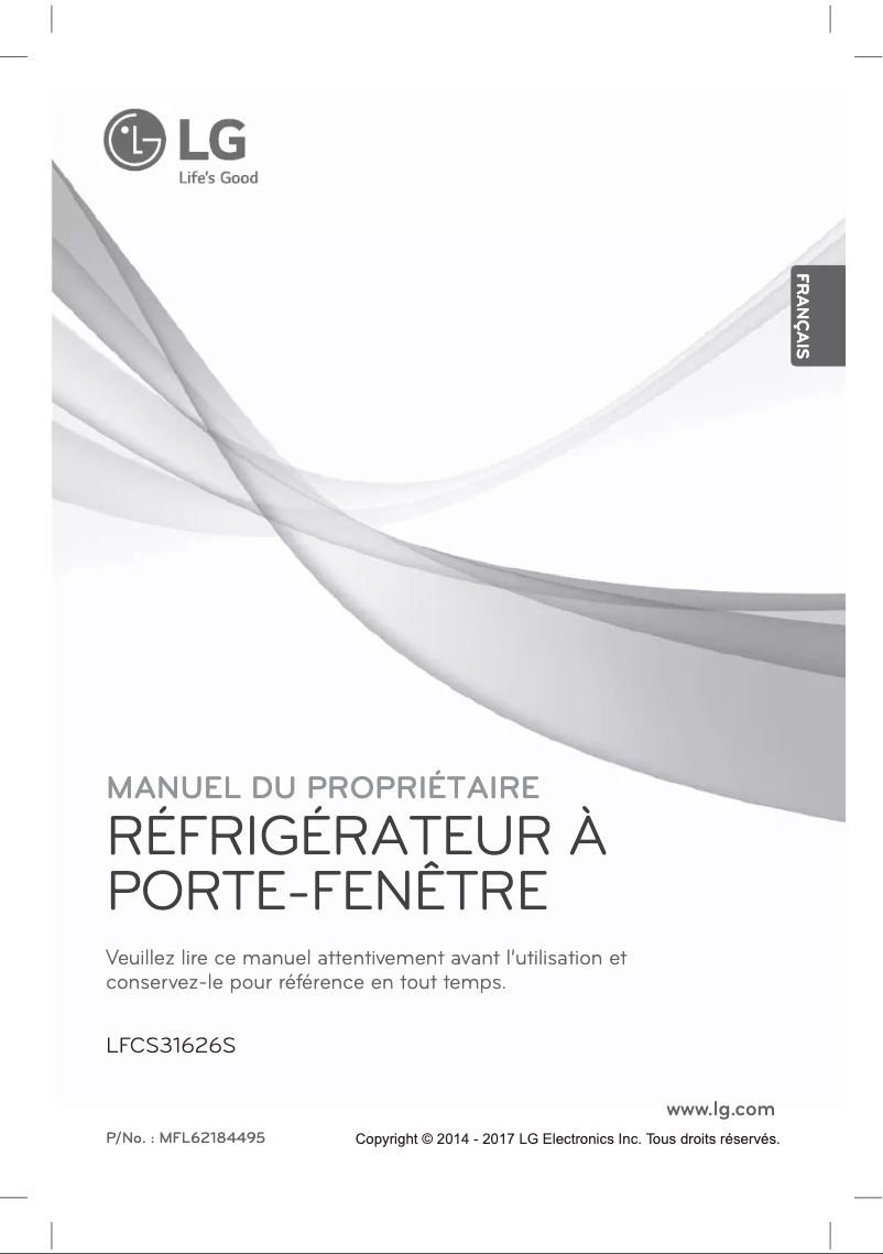 Image de la première page du manuel de l'appareil LFCS31626S