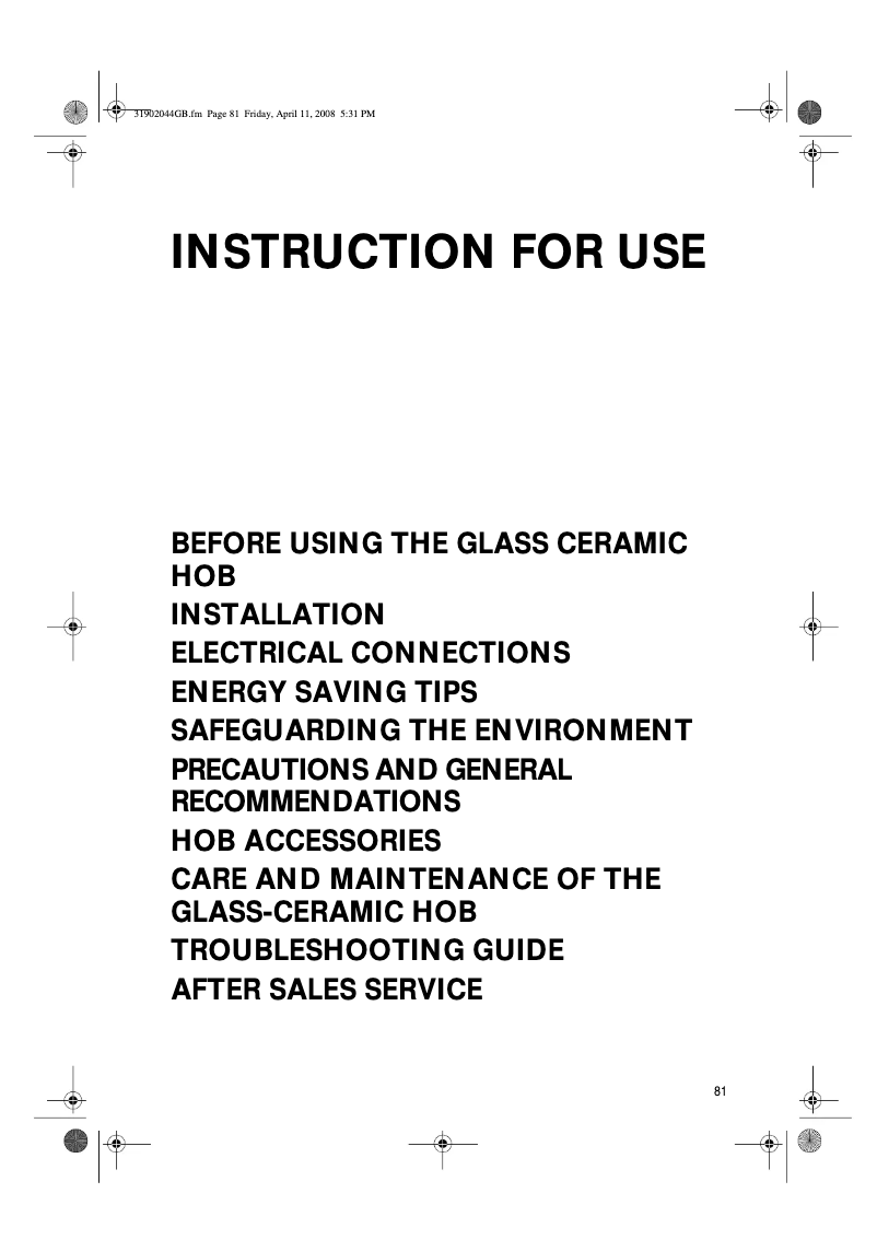 Página 1 del manual Manual de usuario Whirlpool AKR 996 IX