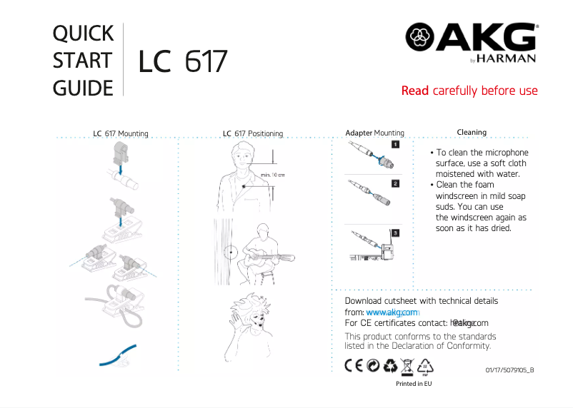 Page n°1 - Mode d'emploi AKG LC617MD