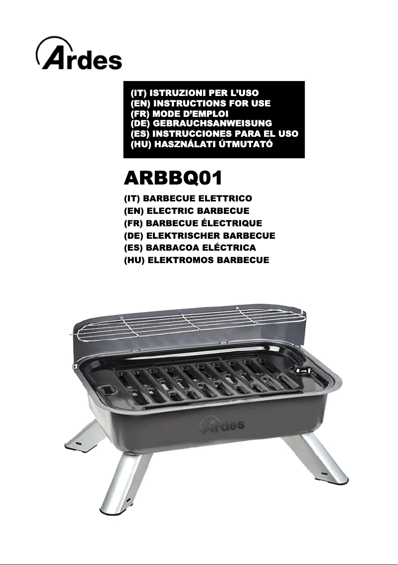 Página 1 del manual Manual de usuario Ardes ARBBQ01
