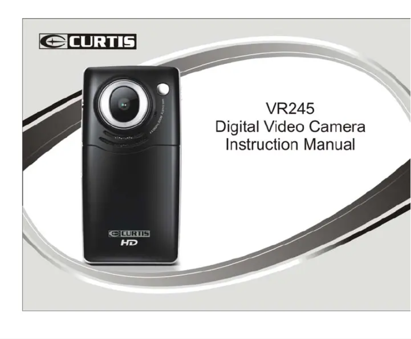 Page n°1 - Manuel utilisateur Curtis VR245