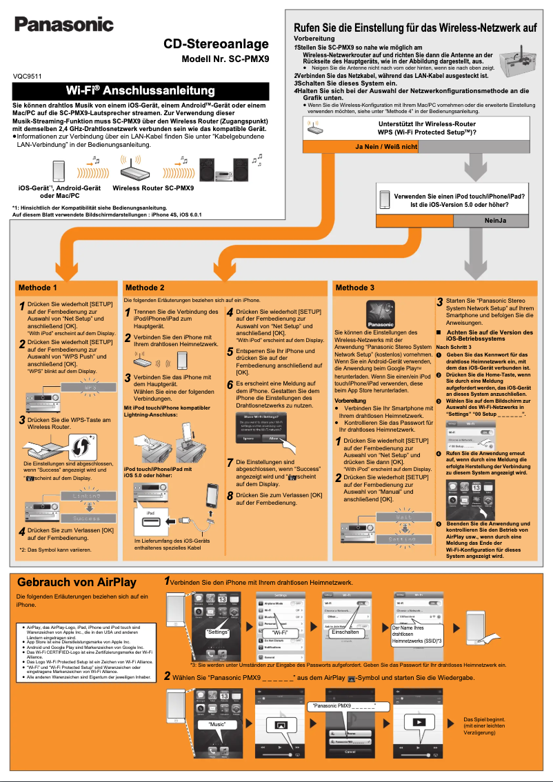 Page 1 de la notice Manuel utilisateur Panasonic SC-PMX9EF