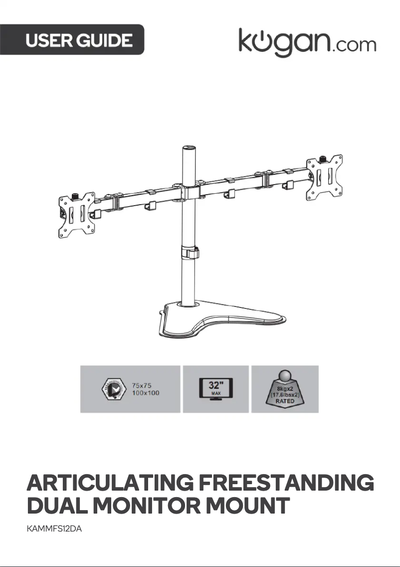 Image de la première page du manuel de l'appareil KAMMFS12DA