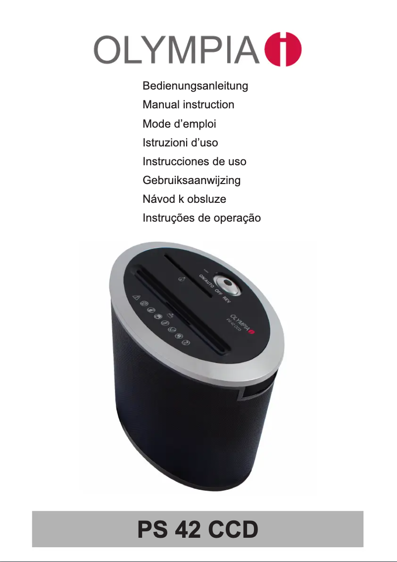 Page 1 de la notice Manuel utilisateur Olympia PS 42 CCD
