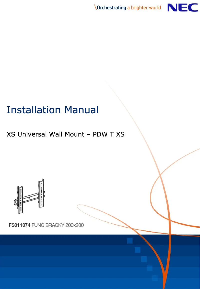 Page n°1 - Manuel utilisateur NEC PDW T XS
