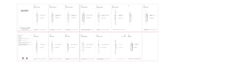 Page 1 de la notice Manuel utilisateur Edifier Hecate G1 SE