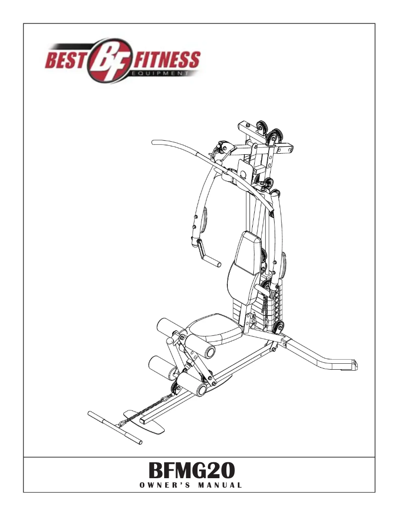 Page 1 de la notice Instructions / montage Best Fitness BFMG20