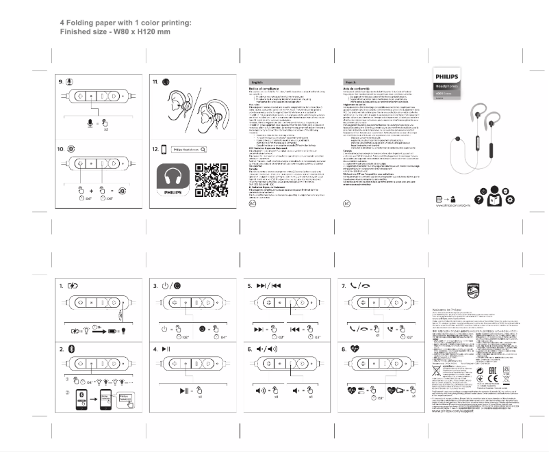 Page 1 de la notice Guide de démarrage rapide Philips TAA4205