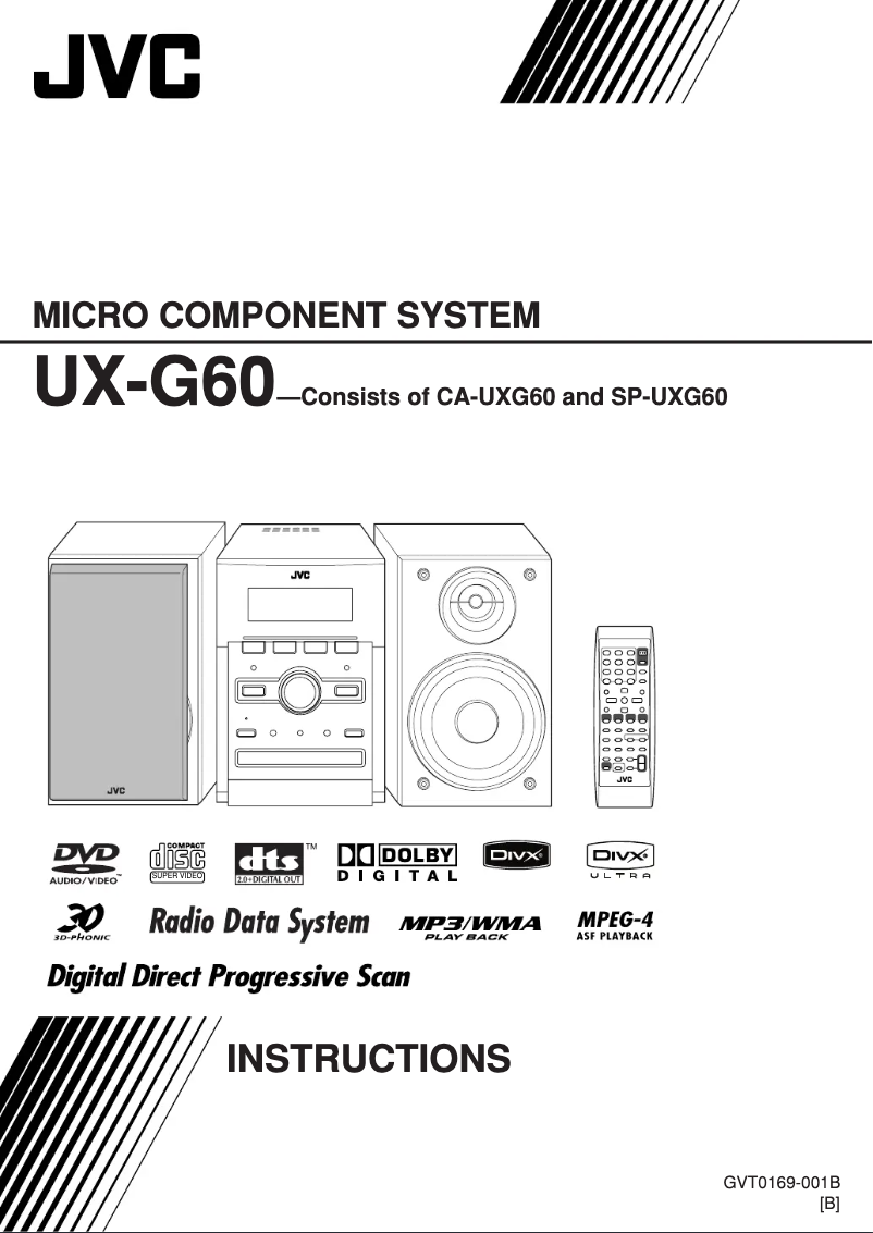 Page n°1 - Manuel utilisateur JVC CA-UXG60