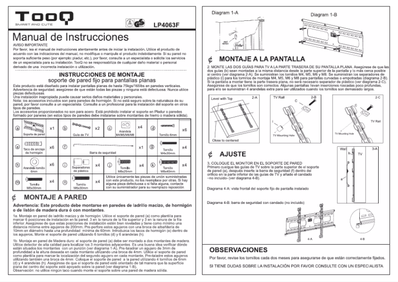 Image de la première page du manuel de l'appareil LP4063F