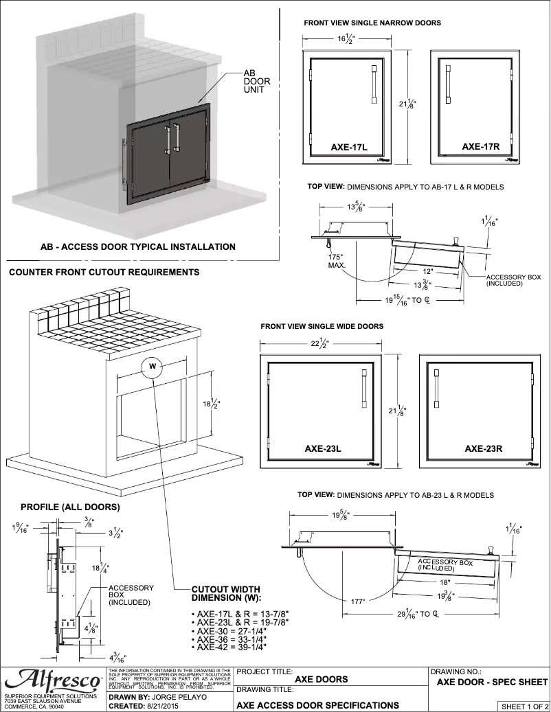 Image de la première page du manuel de l'appareil AXE-42
