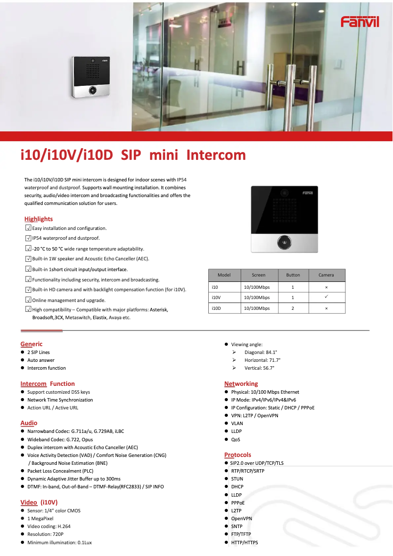 Image de la première page du manuel de l'appareil i10D