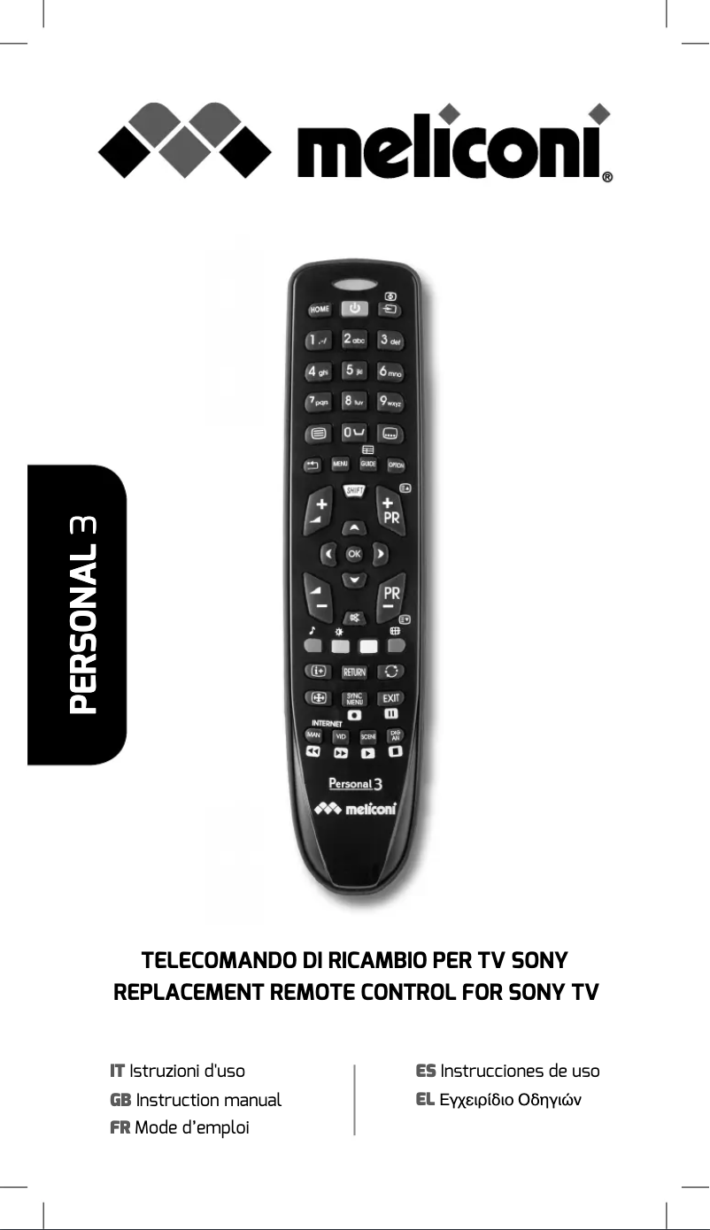 Image de la première page du manuel de l'appareil PERSONAL 3