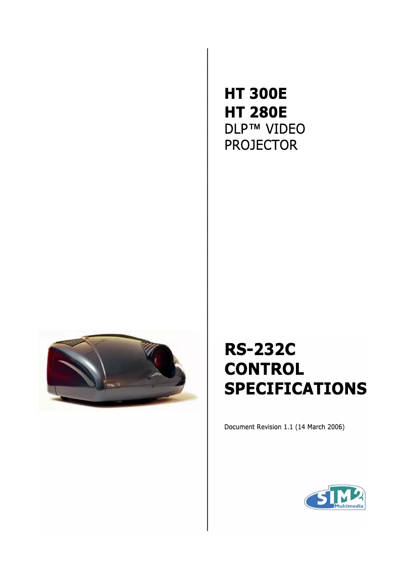 Page n°1 - Manuel utilisateur Sim2 HT 300E