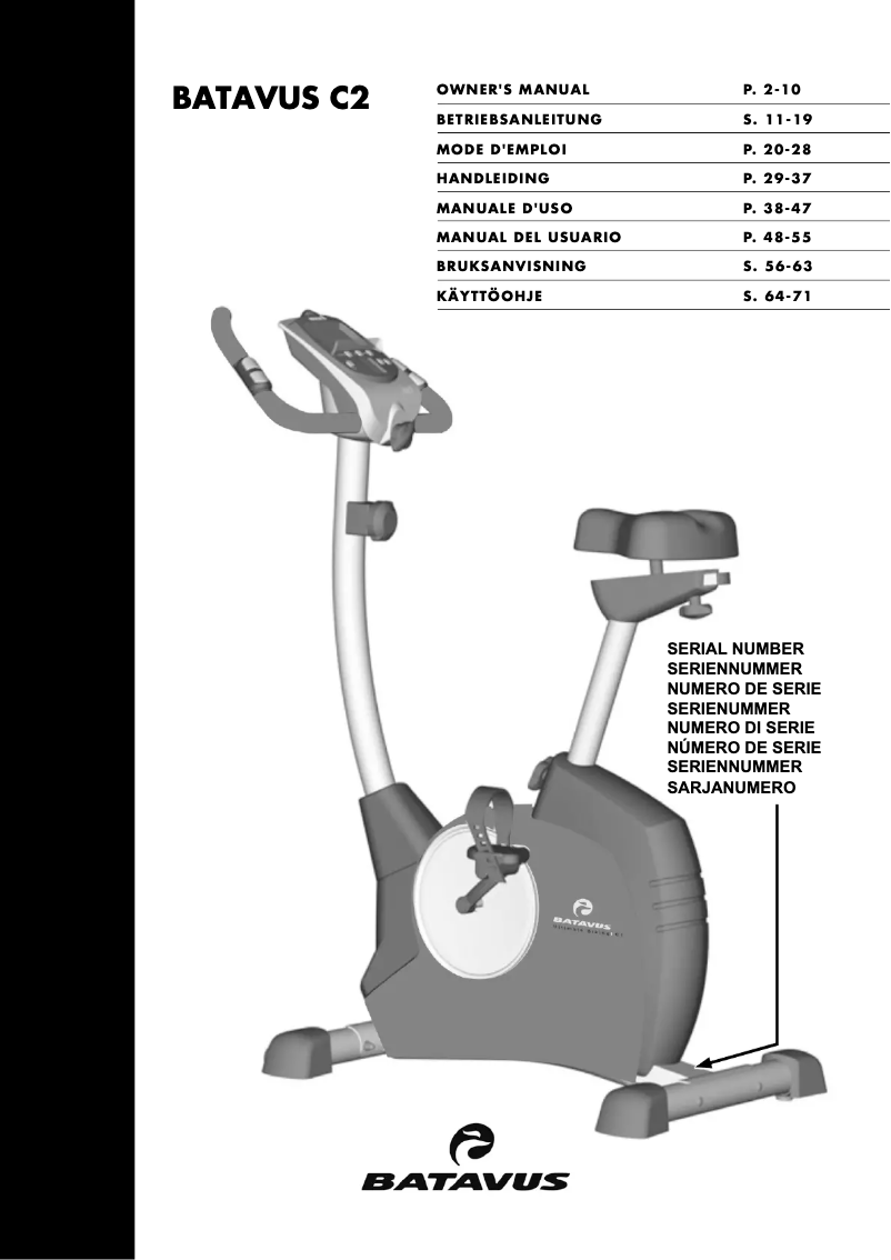Página 1 del manual Manual de usuario Batavus C2