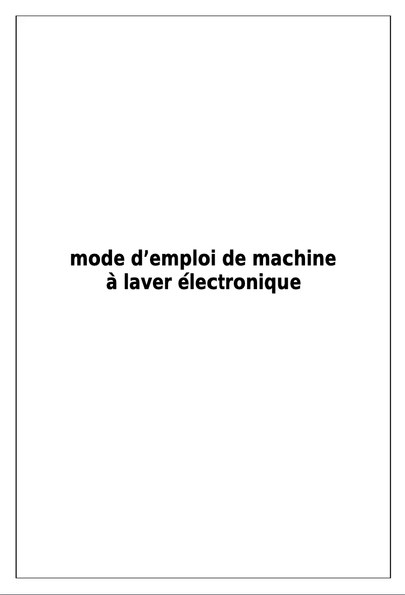 Image de la première page du manuel de l'appareil A1206