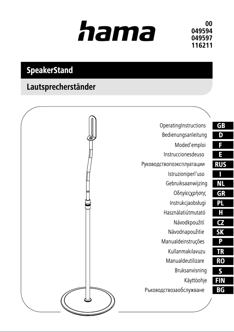 Image de la première page du manuel de l'appareil 049597